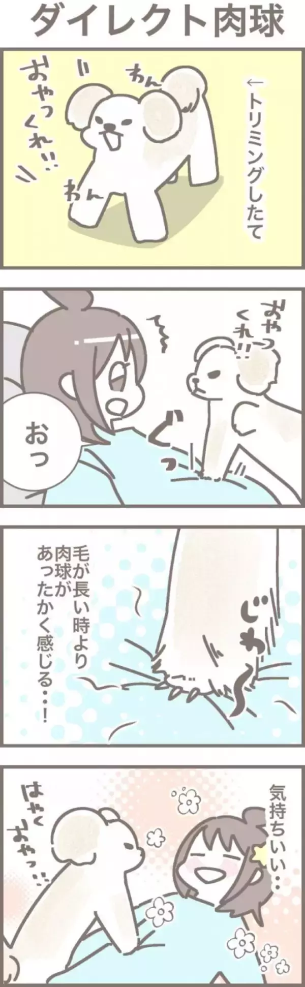 うちの王様にはどうしても抗えない【第332話】「ダイレクト肉球」