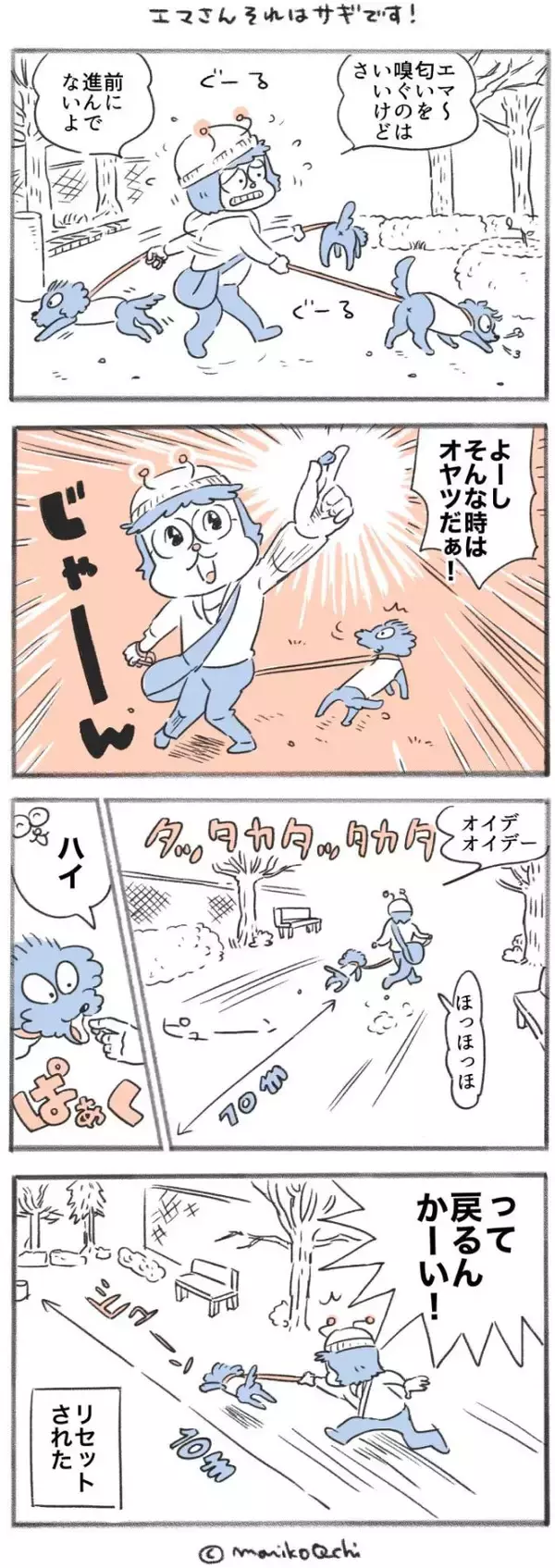 犬と暮らせば【第532話】「エマさんそれはサギです！」