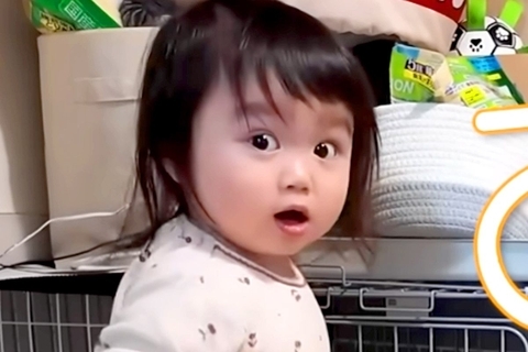 2歳の女の子が『犬にこっそりおやつをあげようとした』結果→バレてしまい、注意されると…理不尽な光景が14万再生「ごまかしてるの草」