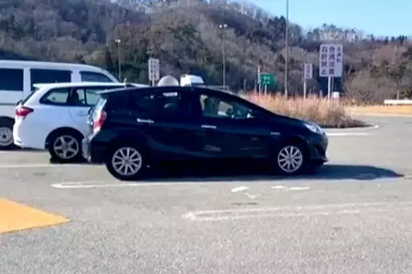 車の運転中、トイレのためパーキングに寄った結果→戻ると大型犬が『運転席』にいて…まさかの光景が11万再生「カッコよくて草」「運転しそう」