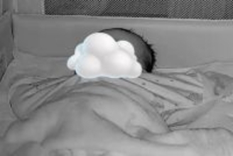 夜、寝静まった赤ちゃんに『忍び寄る影』が…カメラに映し出された『まさかの正体』が36万表示「遊びたいのかなｗ」「可愛くて笑った」と絶賛