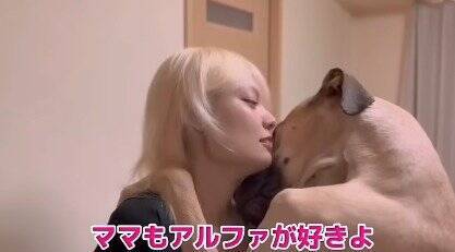超大型犬が『仕事に行こうとするママ』にした行動…ダイナミック過ぎる『阻止方法』が愛おしすぎると74万再生「壁ドンで草」「愛が重いｗ」