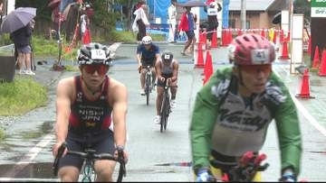 フルーツエイドでパワーチャージ 雨にも負けない熱気のおもてなし山形トライアスロン
