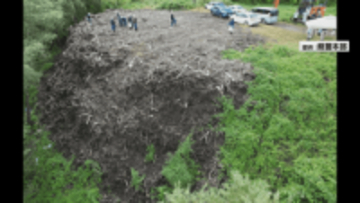 飯豊町で82トンの不法投棄した疑い　木質バイオマス施設の社長逮捕　数百トンの可能性も