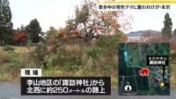 散歩中の男性がクマに襲われ顔にけが　クマは現場から立ち去り警察などが警戒　山形・米沢市