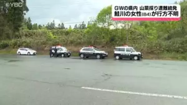 山菜採りでの遭難相次ぐ　ササダケ採りで山林に入った84歳の女性が行方不明　山形県鮭川村