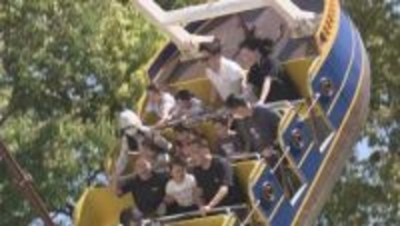 急流すべりにジェットコースター　GW最終日　東北最大級の遊園地リナワールドも県内外の家族連れでにぎわう　山形・上山市