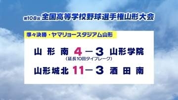 夏の高校野球山形県大会　20日の準々決勝2試合の結果は