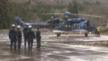 山形市で発生したヘリコプター作業中の事故　国の運輸安全委の調査官が現地調査