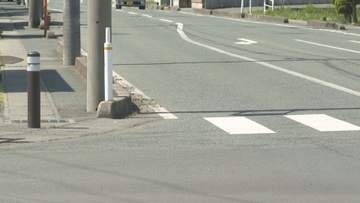 青信号で横断中の小学2年生に車が接触 左サイドミラー当たり転倒 山形・上山市