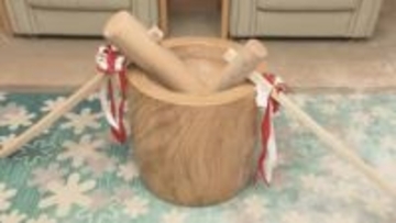 山形市切畑の木工職人が母校の高瀬小に伝統の臼と杵を寄贈　児童が地域の文化に触れる機会に