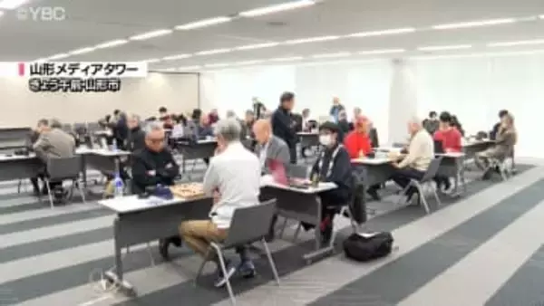 山形県囲碁三段位獲得戦　県内の囲碁愛好家たちが盤上で熱戦繰り広げる