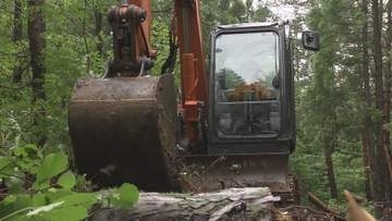 林業の担い手育成へ 若手技術者が重機操作で作業道づくり研修 西川町で5日間実施