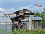 「畑仕事から自宅に戻ると家が・・・　東根市で日中の火事　木造一部２階建ての住宅焼ける」の画像1