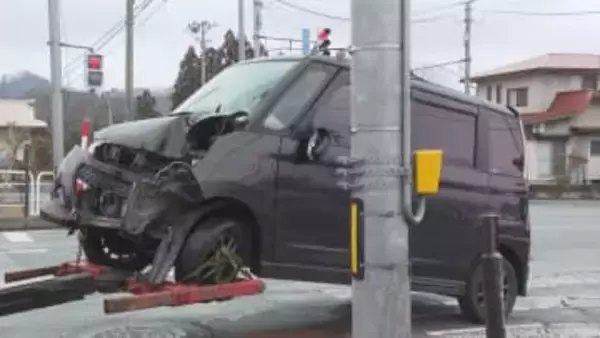 東根市の国道48号で軽乗用車が電柱に衝突　運転男性が死亡　警察は病気の可能性も視野に原因調査