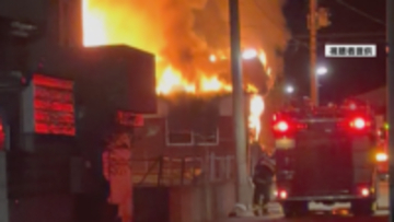 山形市の火事　焼けたのは住宅や小屋など3棟　火元の住宅の茶の間付近の燃え方激しく
