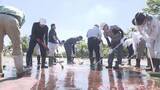 「開園まであと1週間 川西ダリヤ園で住民らが清掃活動 650品種10万本のダリアが来場者迎える」の画像1