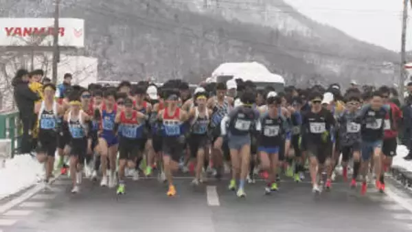 山形県内各世代の実力者が走りを競う「冬季ロードレース大会」　一般男子の部は東海林宏一選手が初優勝