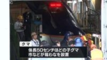 【速報】JR新庄駅車庫に居座ったクマを捕獲　山形新幹線に区間運休