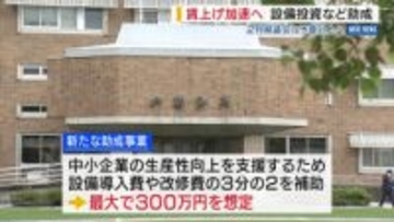 賃上げ加速へ 中小企業の設備投資など助成 最大300万円を想定 2月県議会に予算計上へ 山梨