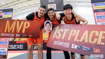 【バスケ】上野原サンライズ男子 4戦全勝で3回目のラウンド優勝 決勝は16点差の圧勝 3人制プロリーグ 山梨