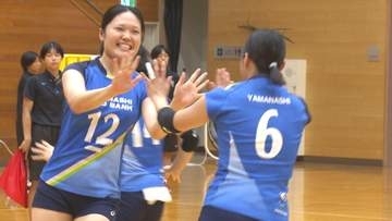 【バレー】新「Vリーグ」参戦前に腕試し 3年連続アマチュア日本一 山梨中央銀行が前哨戦でストレート勝利