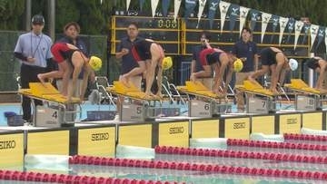 大会新記録もマーク 小学生約200人 練習の成果を発揮 屋内50mプール建設を呼び掛ける活動も 山梨