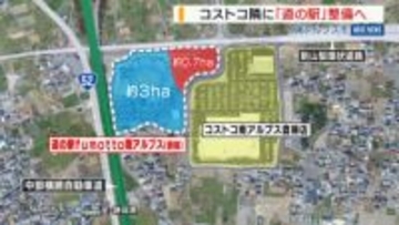 コストコ隣に「道の駅」整備へ 南アルプス市が方針 来年度中の着工を目指す 山梨