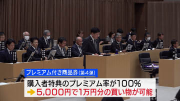 プレミアム率100％ 甲府市が商品券を7月上旬販売 物価高対策の一環 臨時議会で可決 山梨