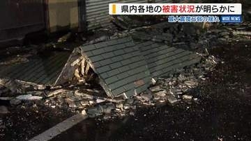 1歳児含む8人けが 最大震度6弱の地震被害 外壁崩落や商品の破損など相次ぐ 山梨