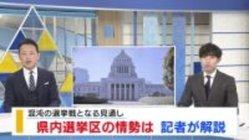 【記者解説・衆院選 】県内選挙区の情勢は 山梨1区は“混沌”の選挙戦となる見通し 山梨