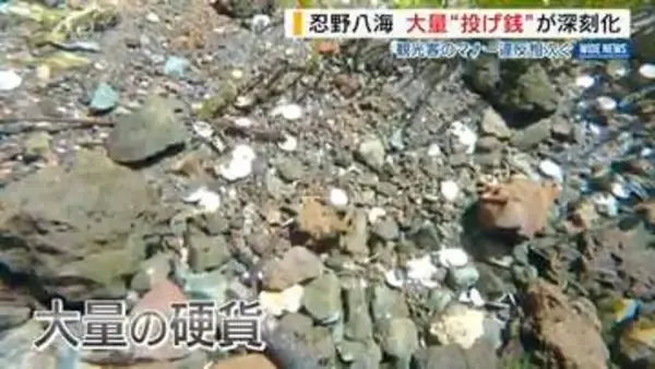 忍野八海で深刻“大量投げ銭”背景に訪日客のマナー違反「ご利益ない」村も苦慮 山梨
