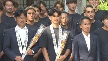 【J2甲府】「結果で恩返しできるように」武田神社で必勝祈願 1カ月後の新シーズン開幕へ決意新たに 山梨