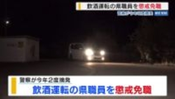 酒気帯び運転で2度摘発➡県職員を懲戒免職 50代県職員の酒気帯び自転車運転も公表 山梨