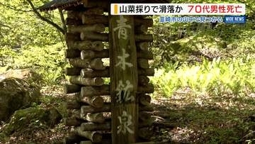 「山菜採りに行く」山中で滑落か 不明の72歳男性が死亡 河川敷で見つかる 山梨
