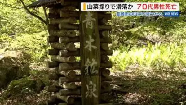「山菜採りに行く」山中で滑落か 不明の72歳男性が死亡 河川敷で見つかる 山梨