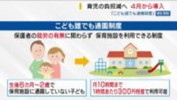 「こども誰でも通園制度」 家庭の育児負担を軽減へ ４月から全県で導入 山梨