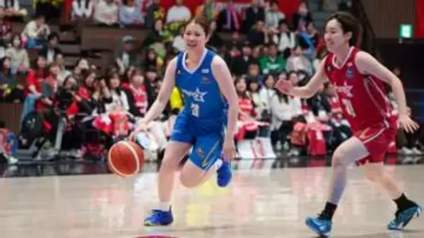 Wリーグオールスター 山梨クィーンビーズ・坂田が3ポイント4本成功 6年ぶり出場のコートで躍動 女子バスケ