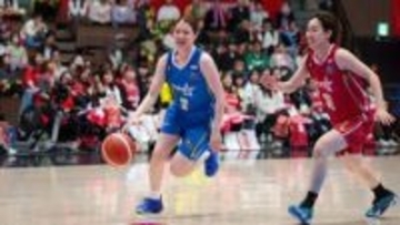 Wリーグオールスター 山梨クィーンビーズ・坂田が3ポイント4本成功 6年ぶり出場のコートで躍動 女子バスケ