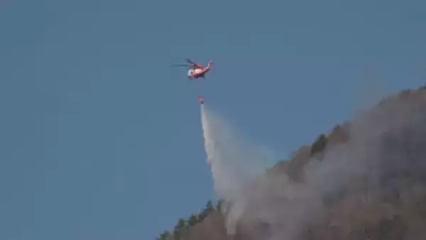 民家まで火が50m➡集落への延焼の恐れは低く 消火活動進む 扇山の山林火災 一方で鎮火のめどは立たず 山梨