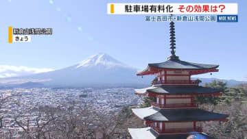 富士山と五重の塔 人気スポットの駐車場有料化…その後どうなった？新たな一手も 山梨