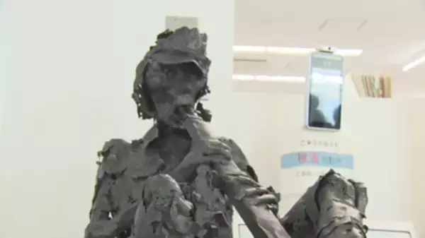 「戦死者からのメッセージ」展 14日まで開催 鉄の造形作家・武田美通さんの作品展示 山梨