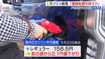 「価格転嫁は終えた」 県内ガソリン価格 7週連続で値下がり 補助金効果は一巡か 山梨