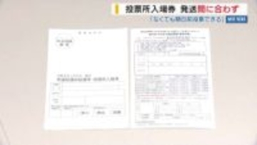 【衆院選】投票所入場券 期日前投票に間に合わず “超短期決戦”の余波も…本人確認できれば投票可能 山梨