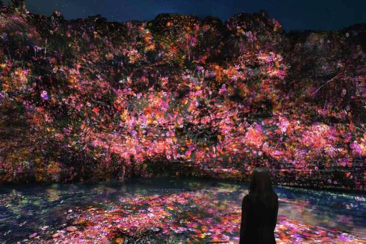 千葉・養老渓谷で夜の野外アート展「チームラボ 養老渓谷」4月17日より開催！