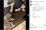 「木村拓哉、素の笑顔で添い寝ショット！愛犬たちとのリラックス写真を公開」の画像1