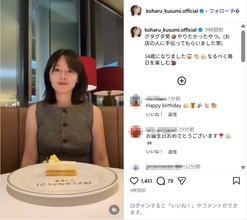 久住小春、笑顔で誕生日を報告！「なるべく毎日を楽しむ」
