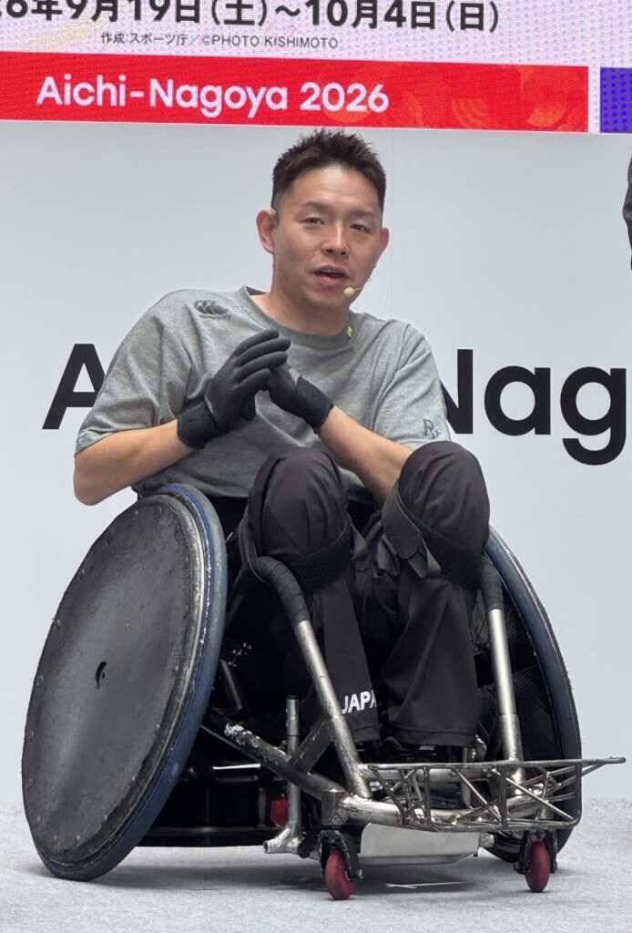 アルコ＆ピースが車いすラグビーの迫力に驚愕！元女子レスリング登坂絵莉「世界最高レベルの試合を生で」　愛知・名古屋2026アジア大会開催記念イベント