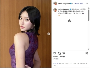 王林、紫ワンピの最新ヘアショットにファン絶賛！「妖艶な美しさ！」「うっとり」
