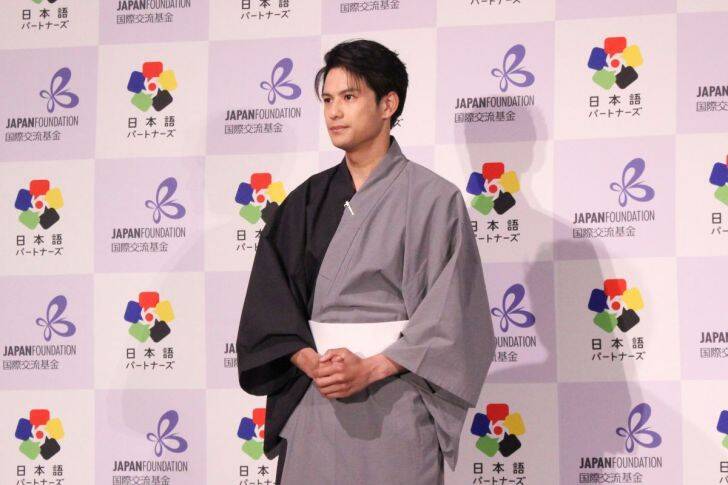 森崎ウィンが浴衣姿で登壇！『日本語パートナーズ』アンバサダー就任記者発表会